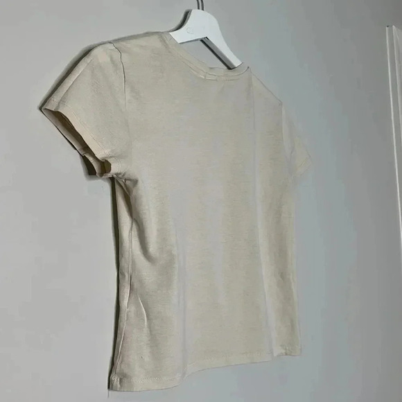 H&M "Le Grand Musee Des Fleurs &Visit Plantes Paris" Short Sleeve Crop Tee - Picture 8 of 9